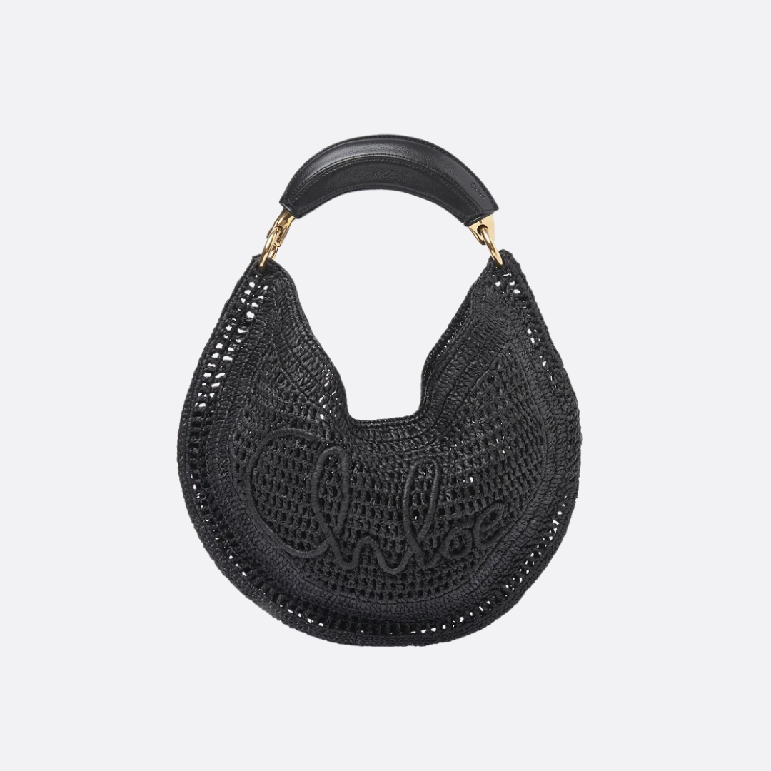 CHLOÉ HEISSE SOMMER BANANA-TASCHEN AUS RAFFIA