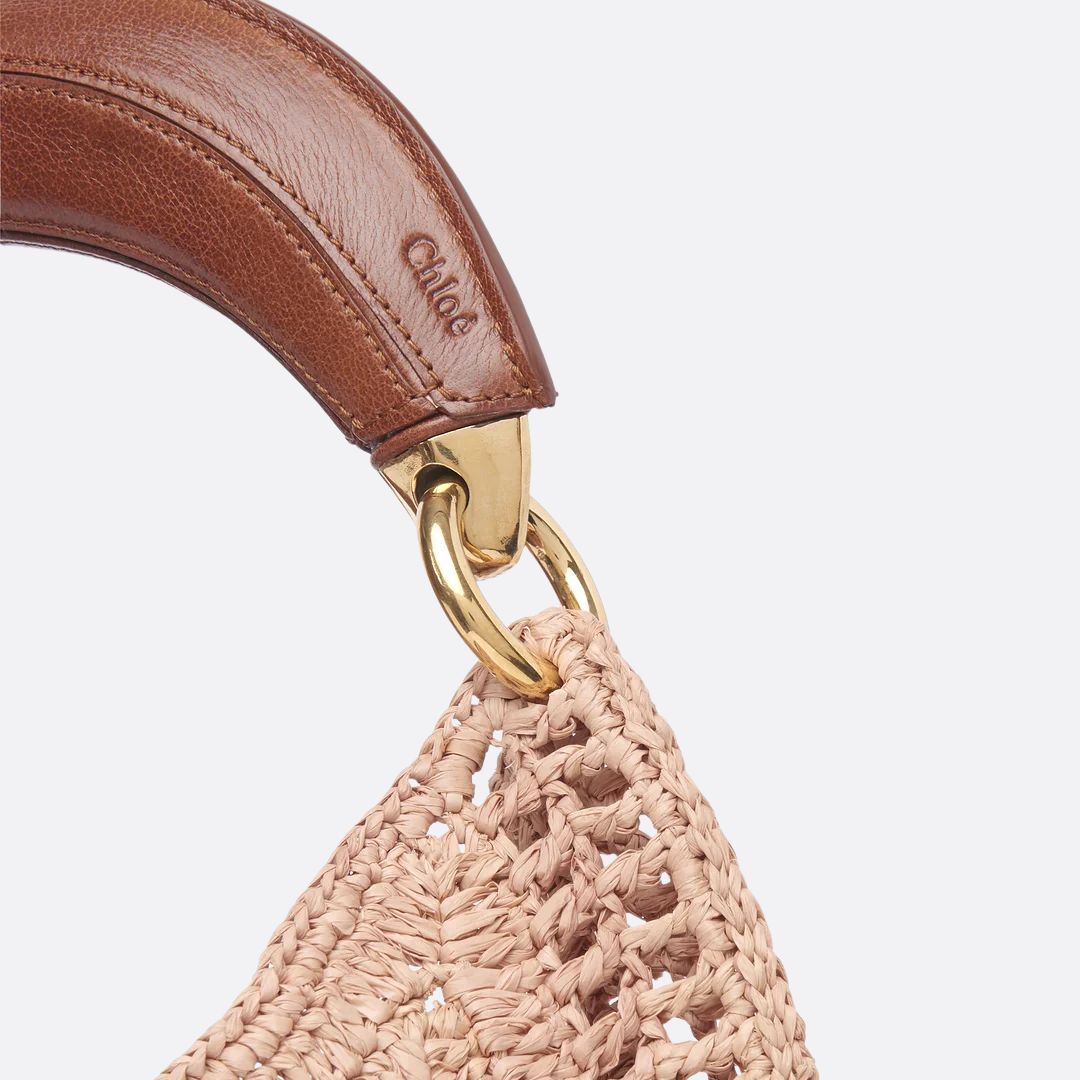 CHLOÉ HEISSE SOMMER BANANA-TASCHEN AUS RAFFIA