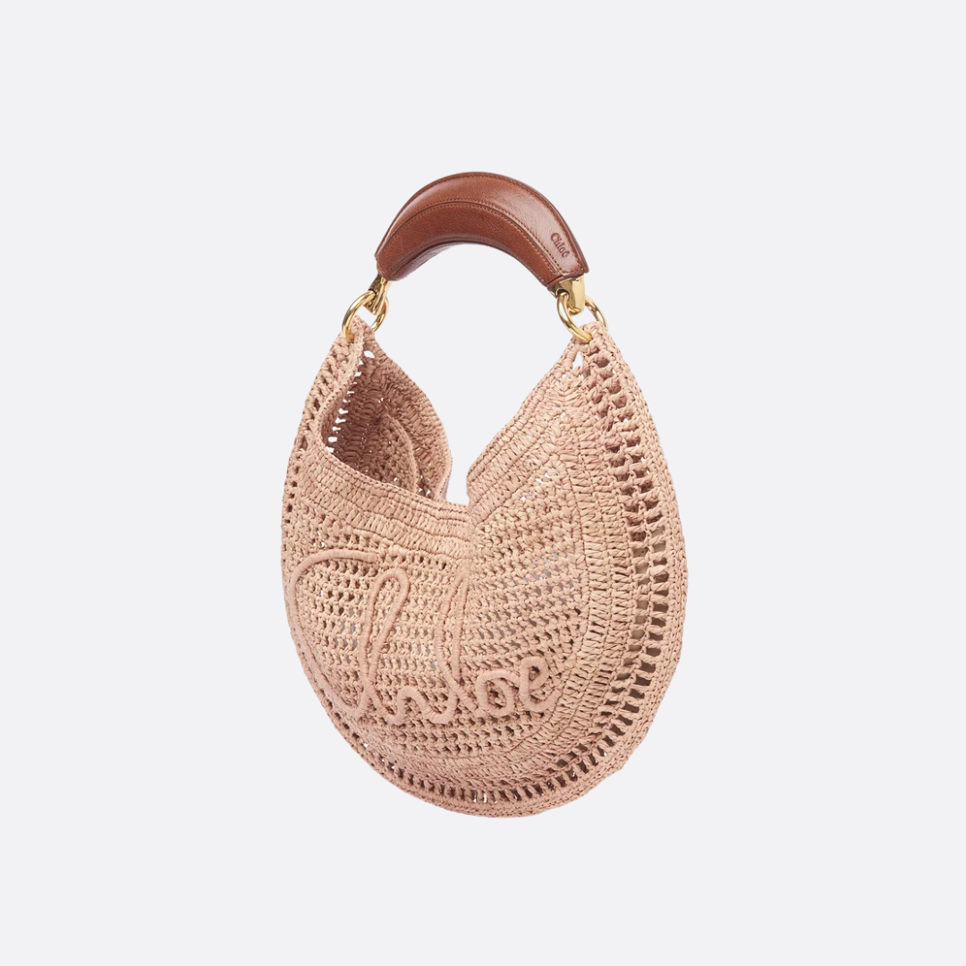 CHLOÉ HEISSE SOMMER BANANA-TASCHEN AUS RAFFIA