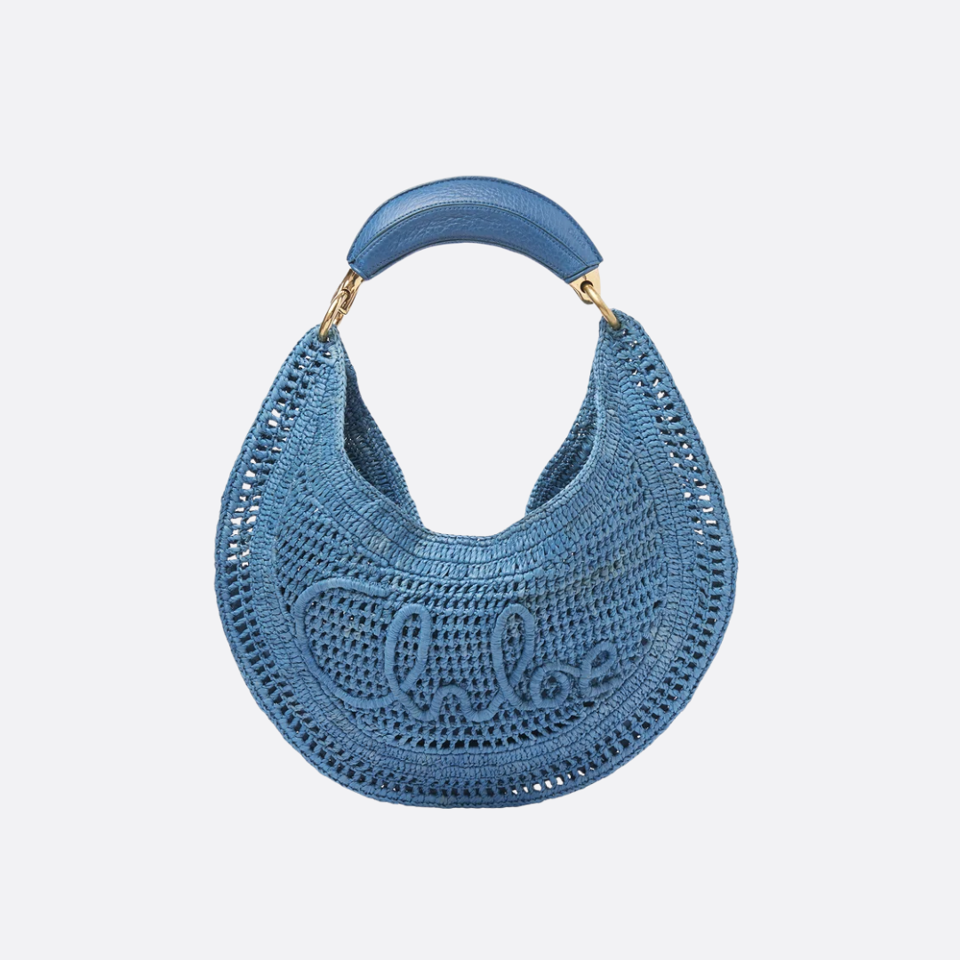 CHLOÉ HEISSE SOMMER BANANA-TASCHEN AUS RAFFIA