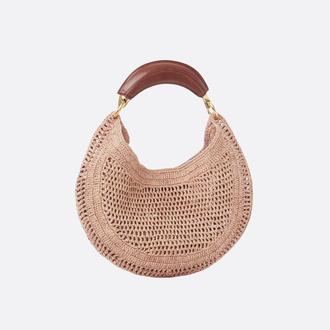 CHLOÉ HEISSE SOMMER BANANA-TASCHEN AUS RAFFIA